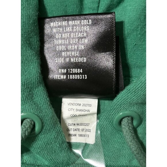 Harry Potter Slytherin Green & Black Hoodie Sweatshirt L Organic Cotton Recycled - Picture 7 of 7